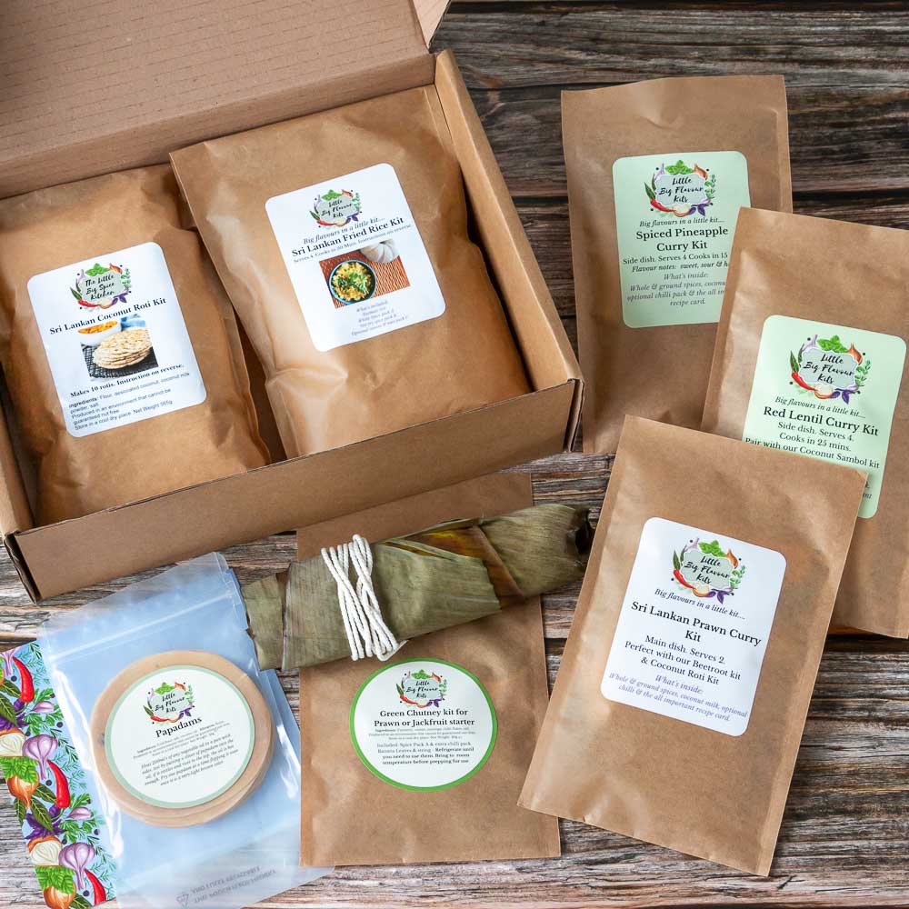 Product photography of Sri Lankan meal kit